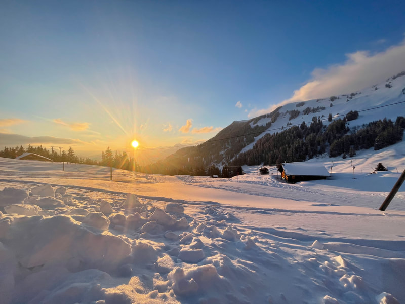 Sonnenuntergang auf der Balisalp